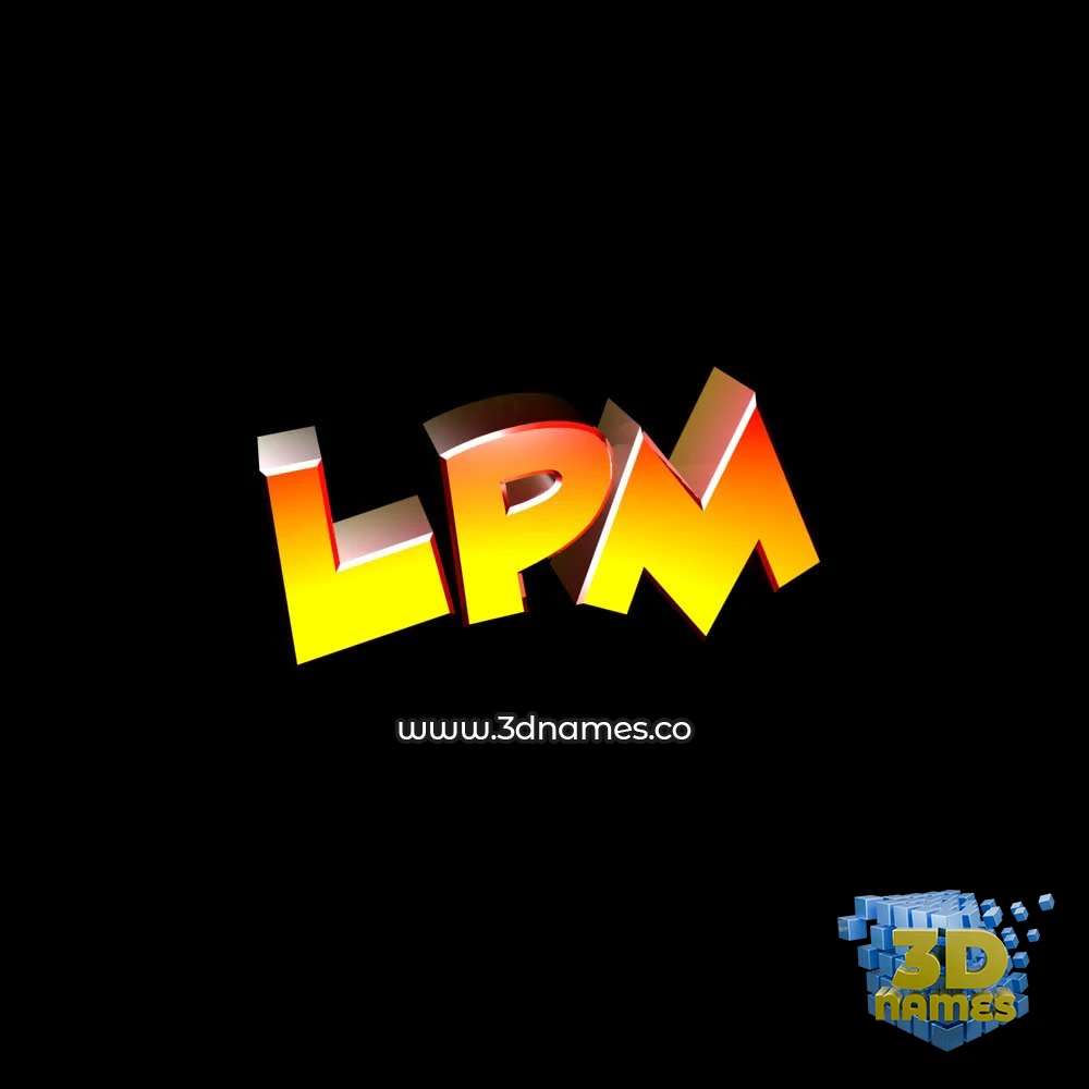 lpm in Black Background style - 3D name wallpaper lpm in Black Background style - 3D name wallpaper