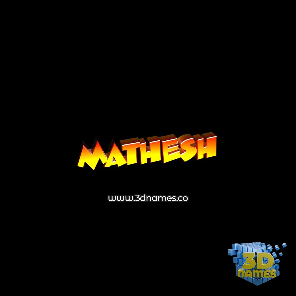 mathesh in Black Background style - 3D name wallpaper mathesh in Black Background style - 3D name wallpaper