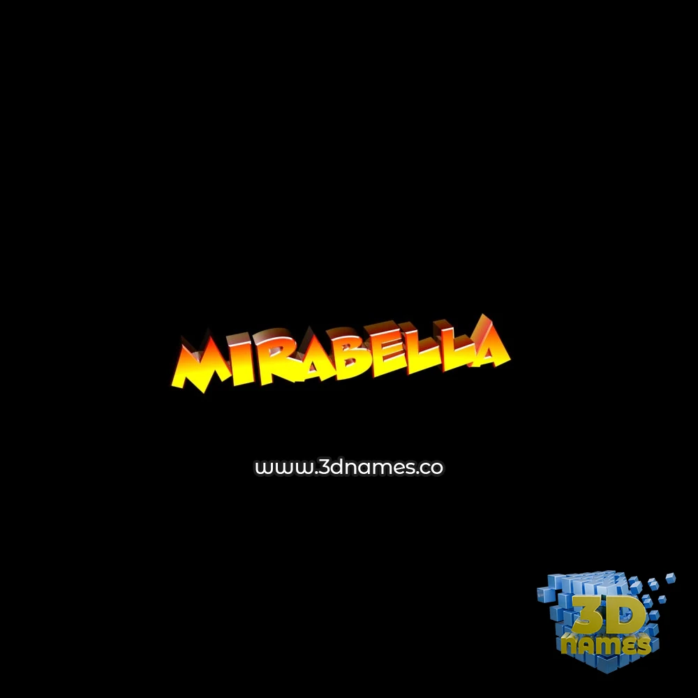 mirabella in Black Background style - 3D name wallpaper mirabella in Black Background style - 3D name wallpaper