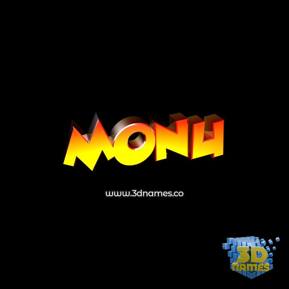 monu in Black Background style - 3D name wallpaper monu in Black Background style - 3D name wallpaper