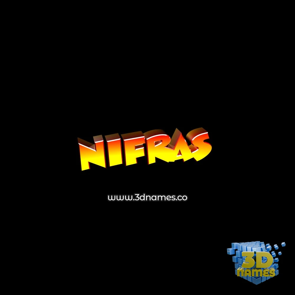 nifras in Black Background style - 3D name wallpaper nifras in Black Background style - 3D name wallpaper