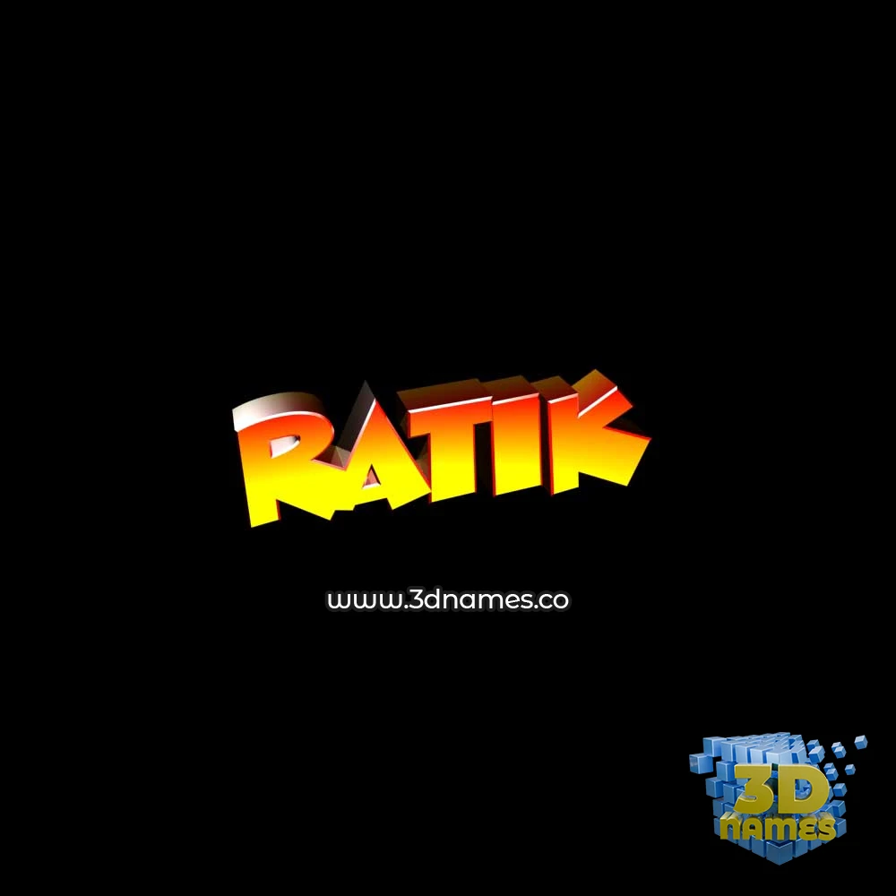 ratik in Black Background style - 3D name wallpaper ratik in Black Background style - 3D name wallpaper