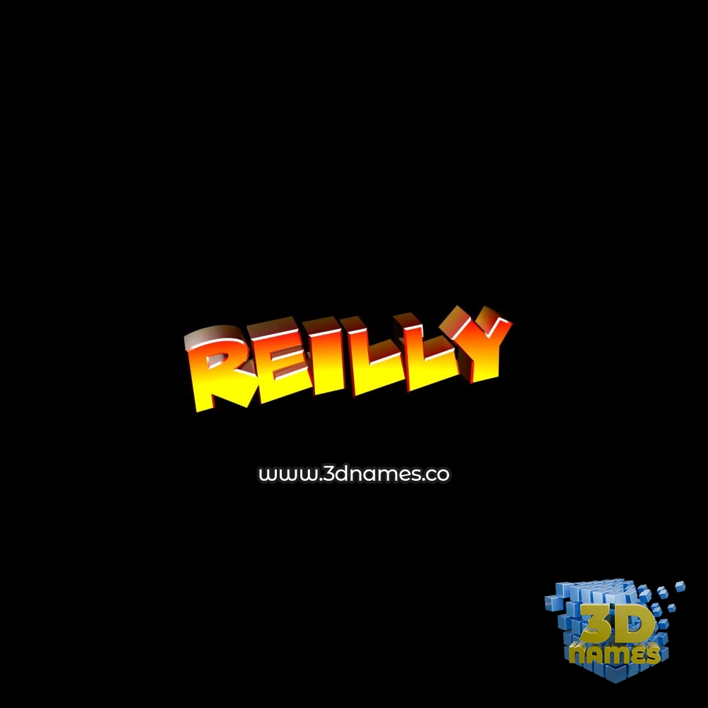 reilly in Black Background style - 3D name wallpaper