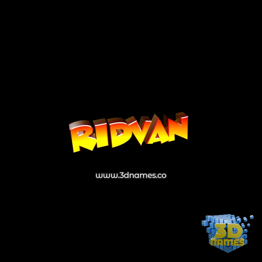 ridvan in Black Background style - 3D name wallpaper ridvan in Black Background style - 3D name wallpaper