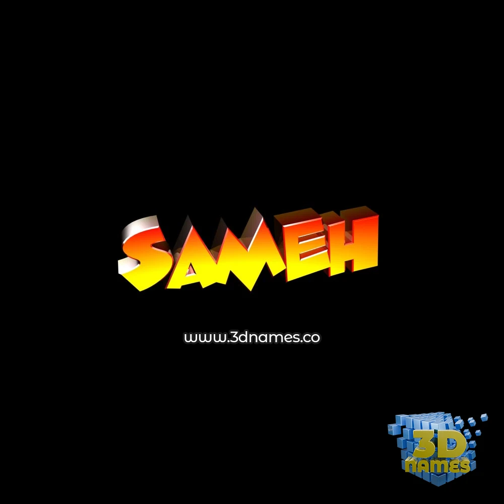 sameh in Black Background style - 3D name wallpaper sameh in Black Background style - 3D name wallpaper