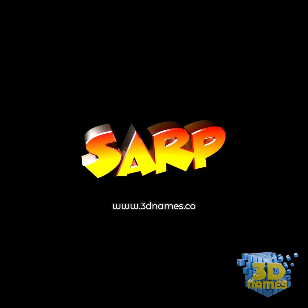sarp in Black Background style - 3D name wallpaper sarp in Black Background style - 3D name wallpaper