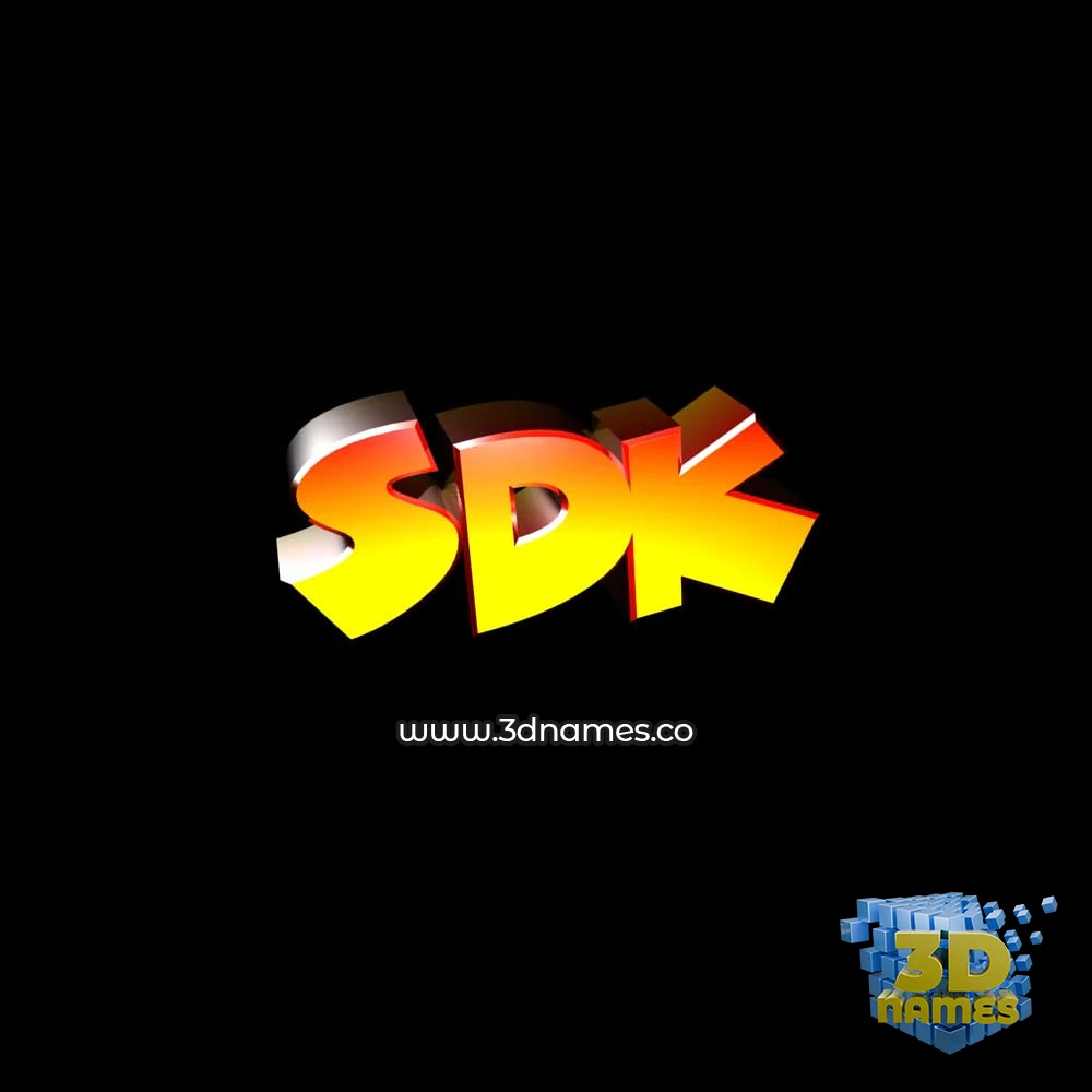 sdk in Black Background style - 3D name wallpaper sdk in Black Background style - 3D name wallpaper