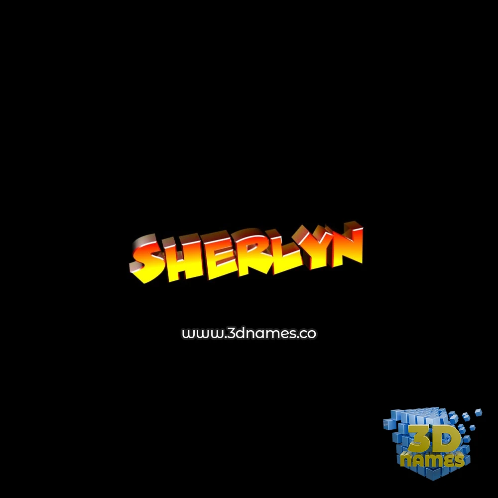 sherlyn in Black Background style - 3D name wallpaper sherlyn in Black Background style - 3D name wallpaper