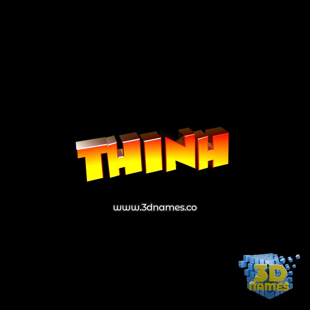 thinh in Black Background style - 3D name wallpaper thinh in Black Background style - 3D name wallpaper