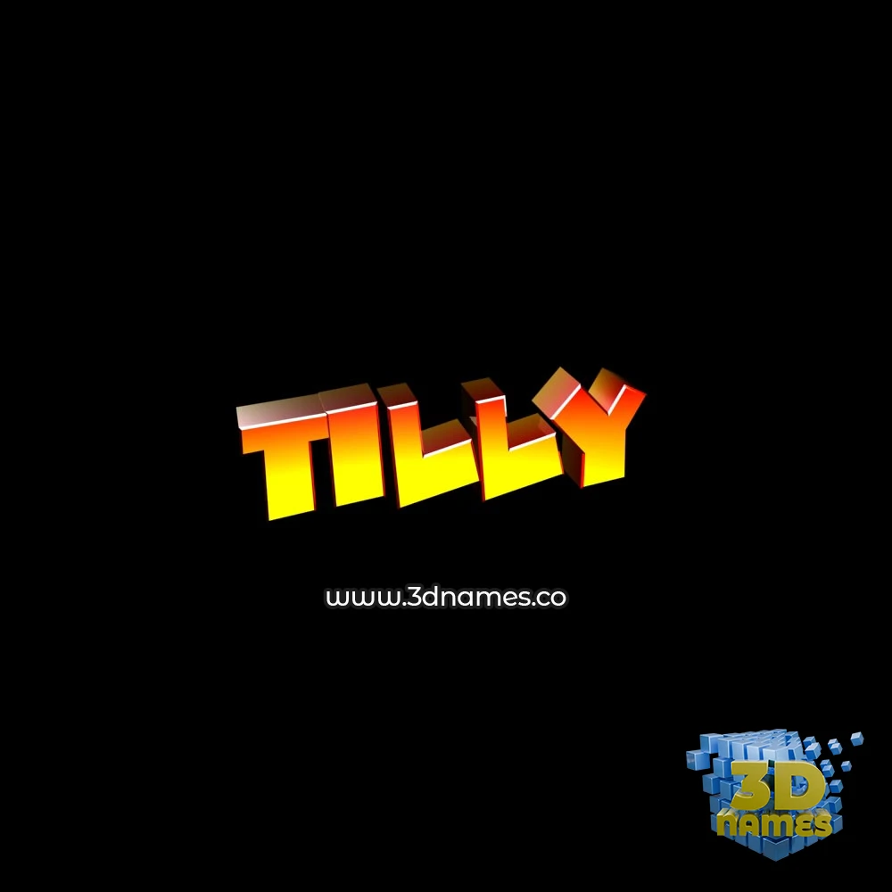 tilly in Black Background style - 3D name wallpaper tilly in Black Background style - 3D name wallpaper