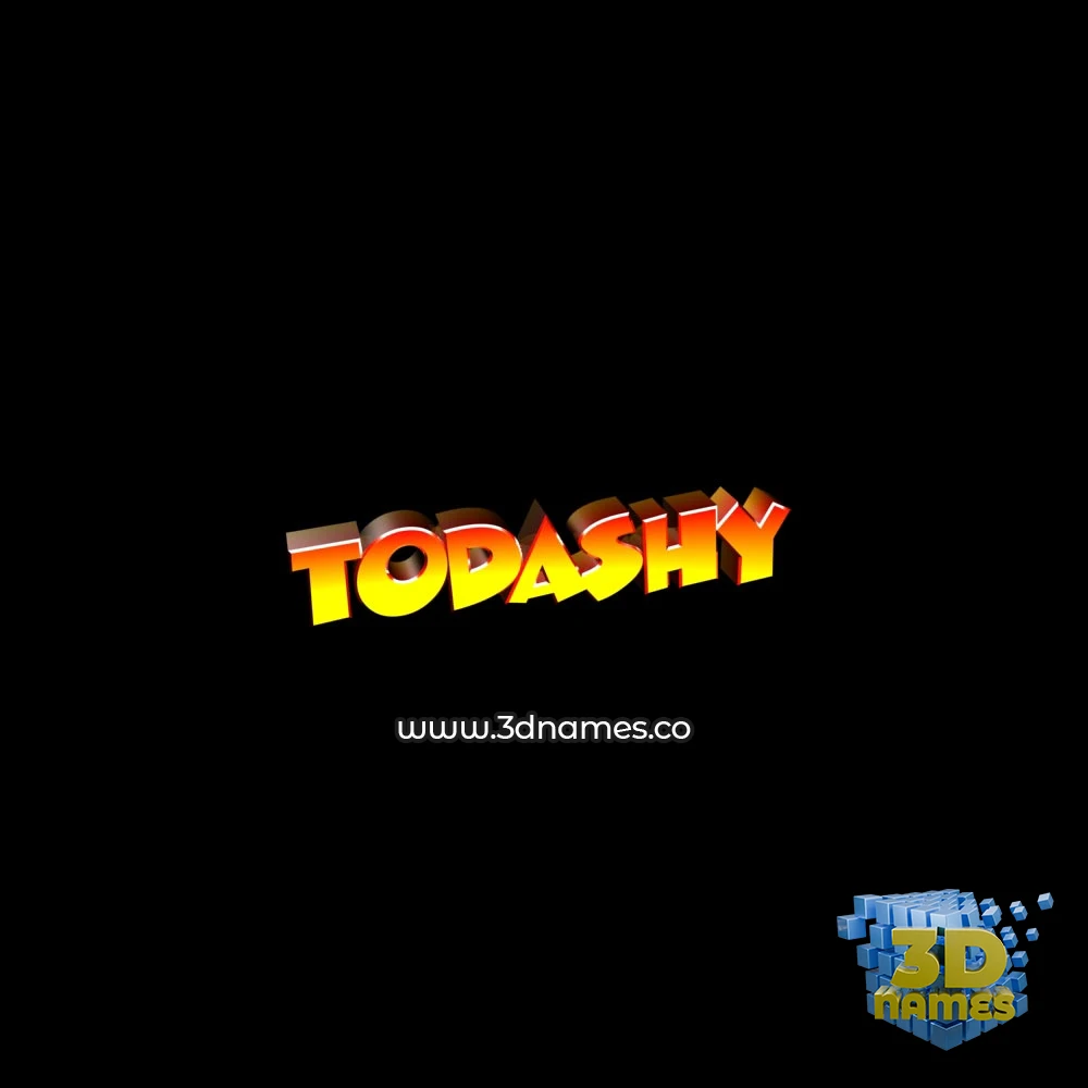 todashy in Black Background style - 3D name wallpaper todashy in Black Background style - 3D name wallpaper