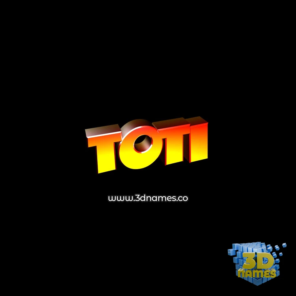toti in Black Background style - 3D name wallpaper toti in Black Background style - 3D name wallpaper