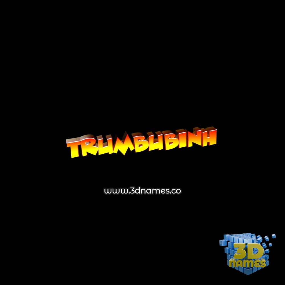 trumbubinh in Black Background style - 3D name wallpaper trumbubinh in Black Background style - 3D name wallpaper