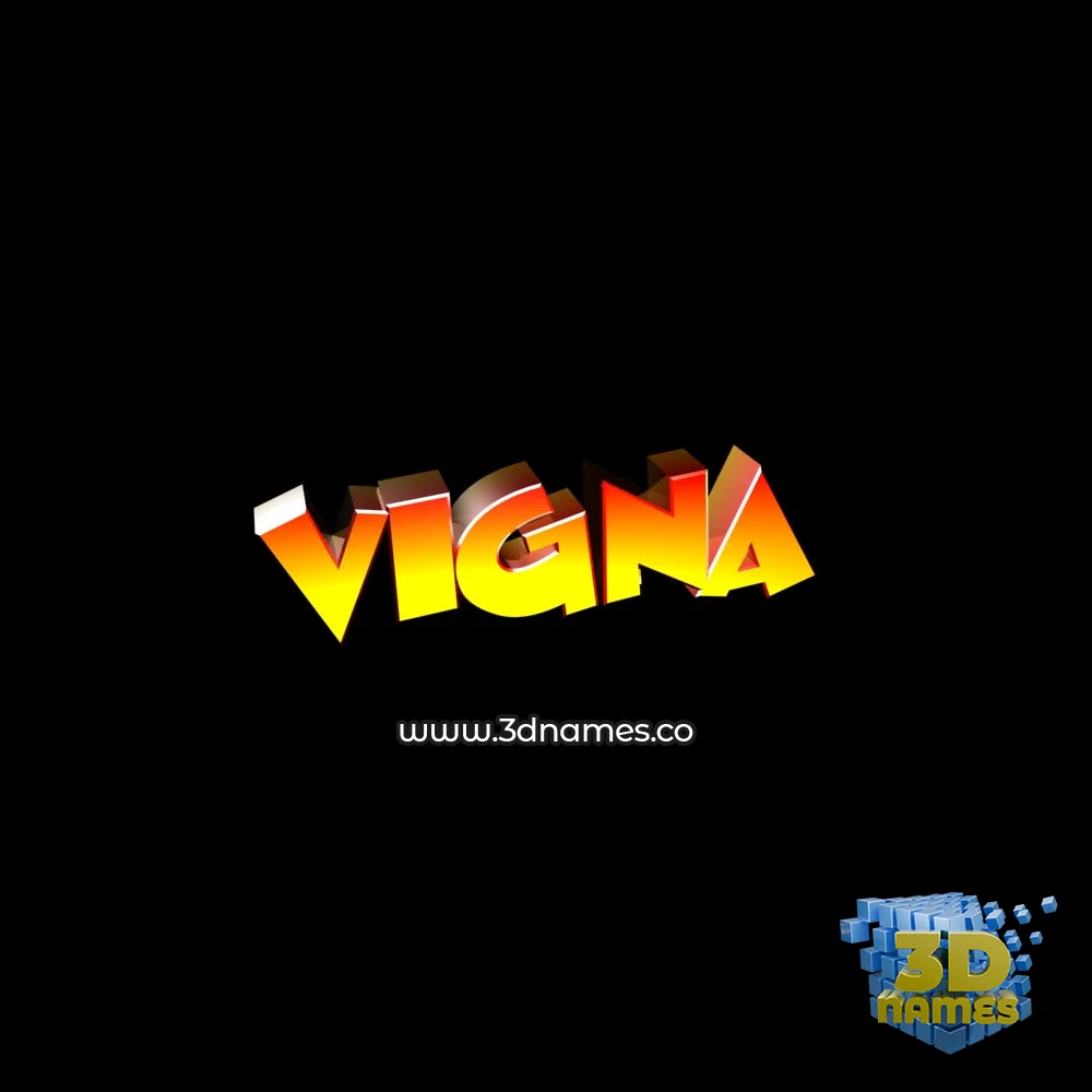 vigna in Black Background style - 3D name wallpaper vigna in Black Background style - 3D name wallpaper