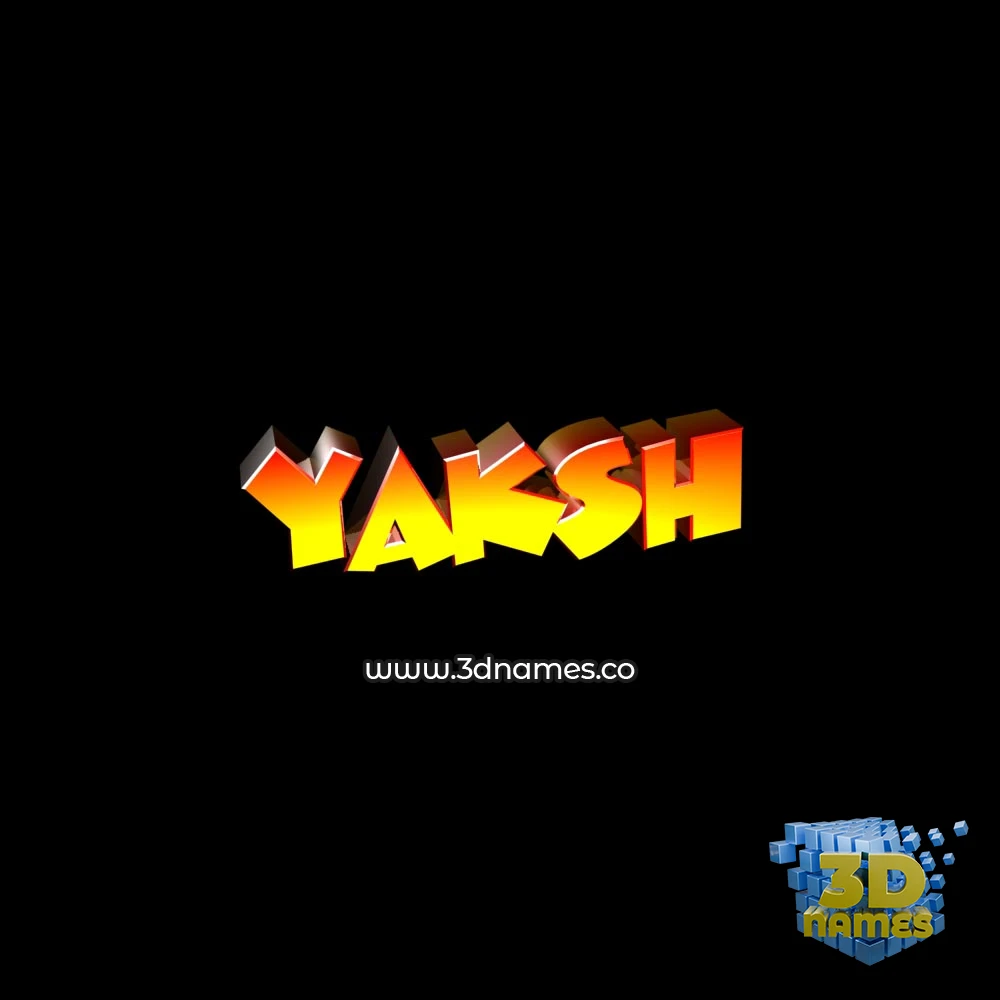 yaksh in Black Background style - 3D name wallpaper yaksh in Black Background style - 3D name wallpaper