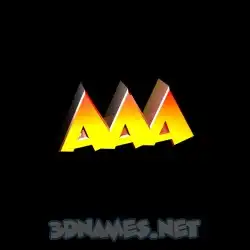 aaa in Black Background style - 3D name wallpaper