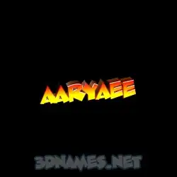 aaryaee in Black Background style - 3D name wallpaper