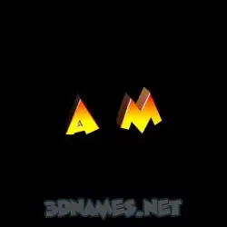 aazim in Black Background style - 3D name wallpaper