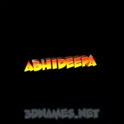 abhideepa in Black Background style - 3D name wallpaper