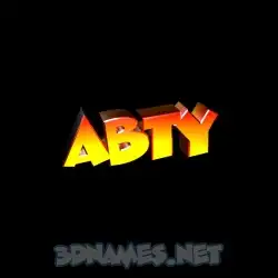 abty in Black Background style - 3D name wallpaper
