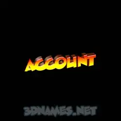account in Black Background style - 3D name wallpaper