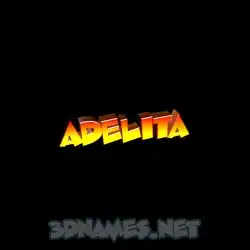 adelita in Black Background style - 3D name wallpaper