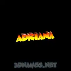 adriana in Black Background style - 3D name wallpaper