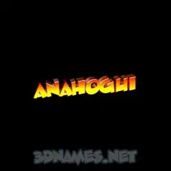 anahogui in Black Background style - 3D name wallpaper