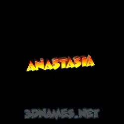 anastasia in Black Background style - 3D name wallpaper