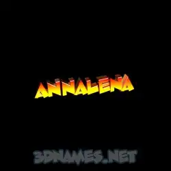 annalena in Black Background style - 3D name wallpaper