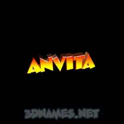 anvita in Black Background style - 3D name wallpaper