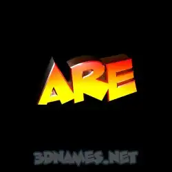 are in Black Background style - 3D name wallpaper