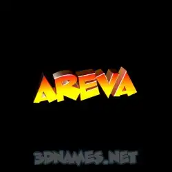 areva in Black Background style - 3D name wallpaper