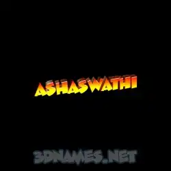 ashaswathi in Black Background style - 3D name wallpaper