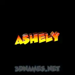 ashely in Black Background style - 3D name wallpaper