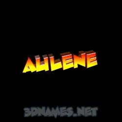 aulene in Black Background style - 3D name wallpaper