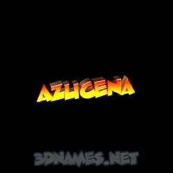 azucena in Black Background style - 3D name wallpaper