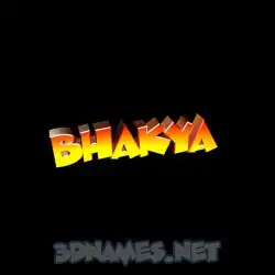bhakya in Black Background style - 3D name wallpaper