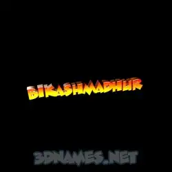 bikashmadhur in Black Background style - 3D name wallpaper