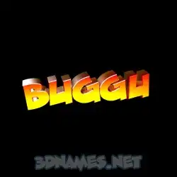 buggu in Black Background style - 3D name wallpaper