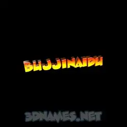 bujjinaidu in Black Background style - 3D name wallpaper