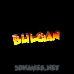 bulgan in Black Background style - 3D name wallpaper