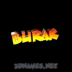burak in Black Background style - 3D name wallpaper