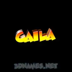 caila in Black Background style - 3D name wallpaper