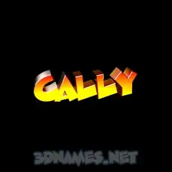 cally in Black Background style - 3D name wallpaper