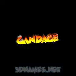 candace in Black Background style - 3D name wallpaper