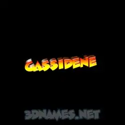 cassidene in Black Background style - 3D name wallpaper