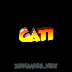 cati in Black Background style - 3D name wallpaper
