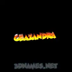 ceazandra in Black Background style - 3D name wallpaper