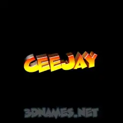 ceejay in Black Background style - 3D name wallpaper